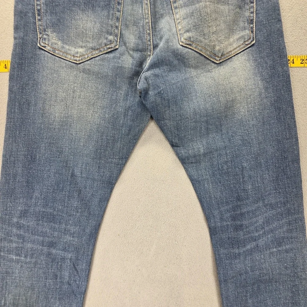 Modified‎ Jeans Mens Blue Selvedge Thrashed Whiskers Honeycomb Fits 30x25